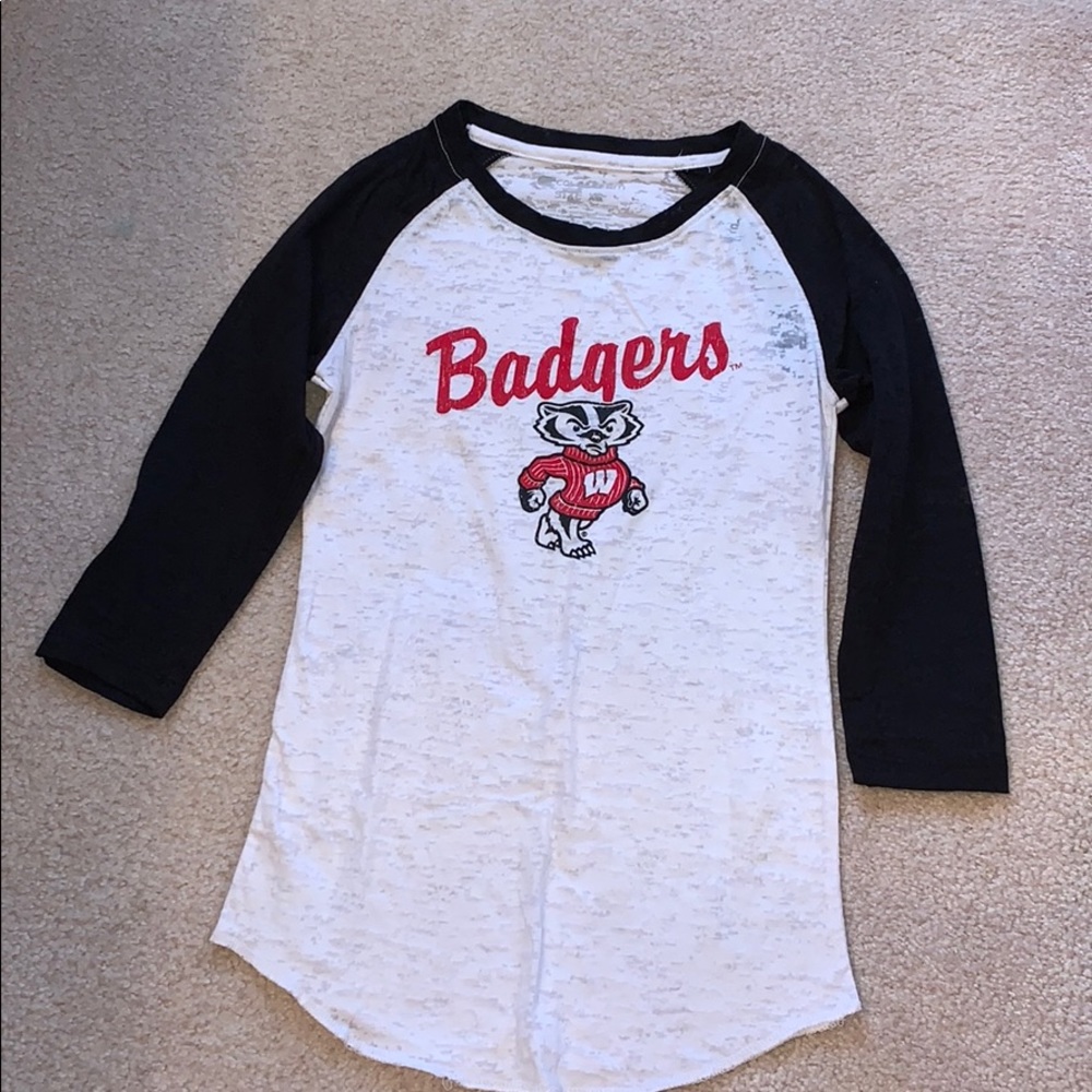Wisconsin Badger 3/4 Length Shirt
